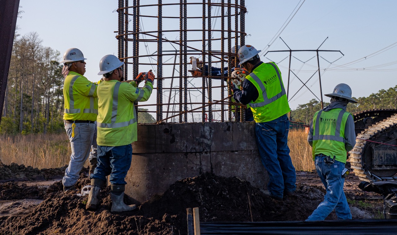 workers on a construction site